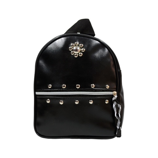 [41268] MOCHILA DE CUERO CON TACHAS ROSETA