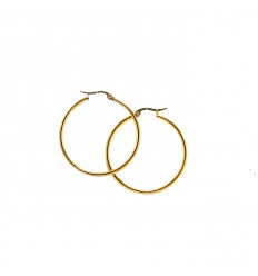 [21095] AROS ACERO ARGOLLA 40MM DORADO