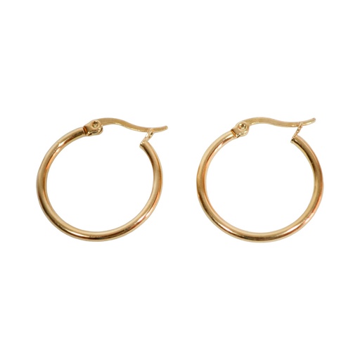 [42809] AROS ACERO DORADO ARGOLLA CLASICA