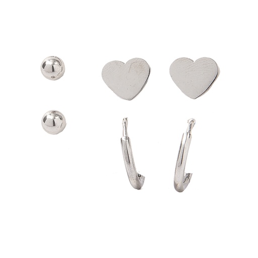 [38456] AROS ACERO SET POR 3