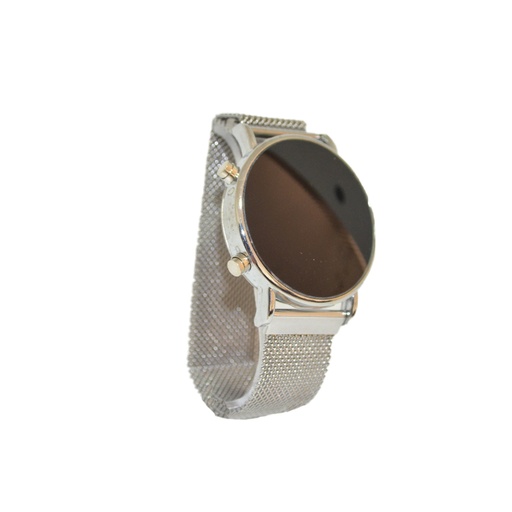 [36837] RELOJ ESPEJADO CON MALLA METALICA