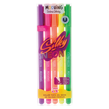 [35379] ROLLER TINTA GEL SILKY NEON X 5