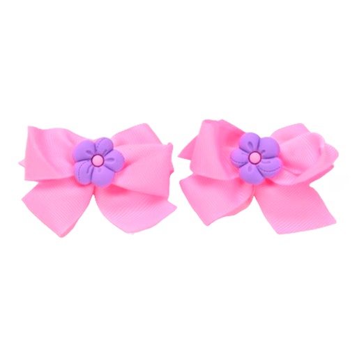 [42074] SET INFANTIL GOMITA MOÑO CON FLOR X2U