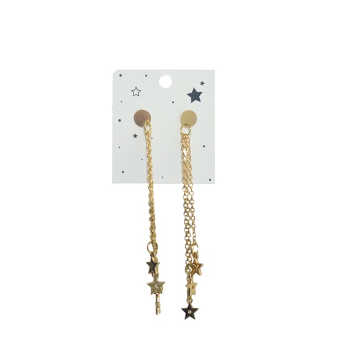 [35282] AROS COLGANTES DORADOS CON ESTRELLAS