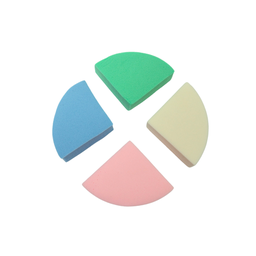 [45847] ESPONJA DE MAQUILLAJE X4 COLORES