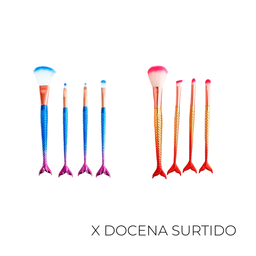 [42305D] SET BROCHA MAKE UP SIRENA X12
