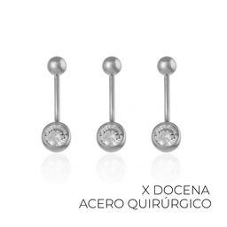 [24028D] PIERCING DE ACERO QUIRURGICO X12