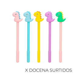 [39013D] BIROME CON CHARM DE DINOSAURIO X12