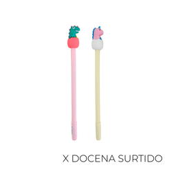 [45917D] BIROME DE COLOR LISO DINOSAURIO X12