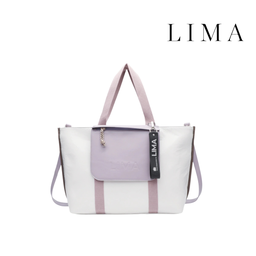 [50473-2] CARTERA TOTE BAG BICOLOR LIMA