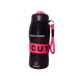 [49190-3] BOTELLA CUTE CON GANCHO PARA TRANSPORTAR 470ML