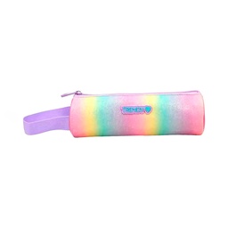[43200-2] CARTUCHERA TUBO ARCOIRIS CON BRILLO