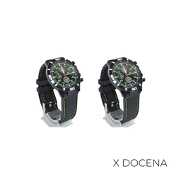 [36839D] RELOJ CUARZO DE PUNTERO REDONDO CON TIRA X12