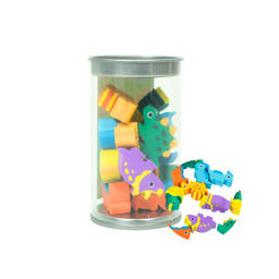 [46640] GOMA DE BORRAR DINOSAURIO X12