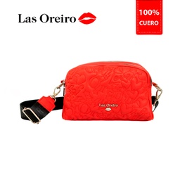 [44175-2] BANDOLERA FRENTE BORDADO CUERO LAS OREIRO