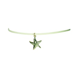 [45719-2] COLLAR CHOKER CON DIJE DE ESTRELLA
