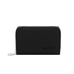 [50370-1] BILLETERA COLOR LISO CON APLIQUE TRENDY
