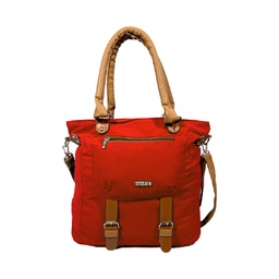 [41711-4] CARTERA DE LONA Y CORREAS SIMIL CUERO