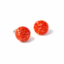 [45889] AROS CON STRASS ROJO FORMAS CAJAX4 PARES