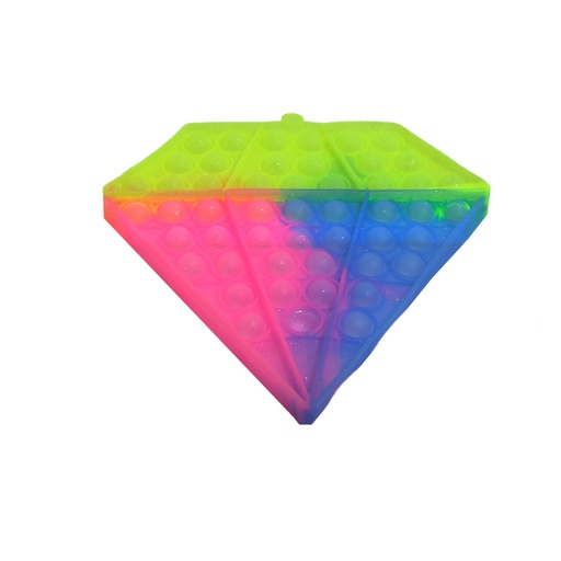 [TI102] POP IT DIAMANTE TRICOLOR 16x18cm
