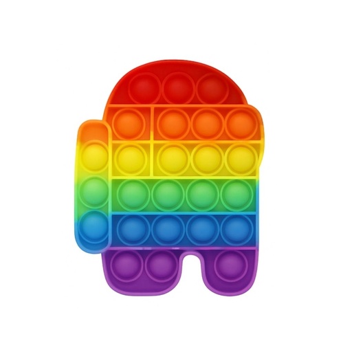 [TI108] POP IT AMONG US ARCO IRIS 12x9CM