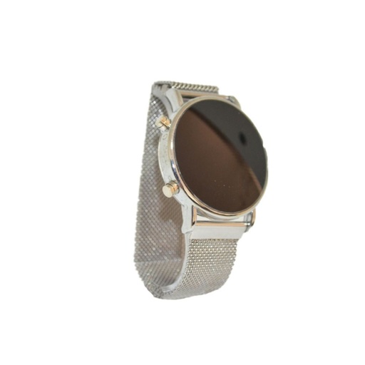 [TI119] RELOJ ESPEJADO CON MALLA METALICA