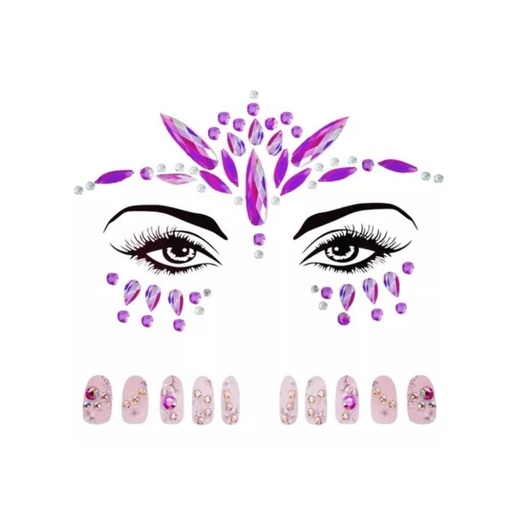[TI140] STRASS DE COLORES PARA EL ROSTRO