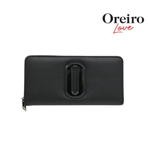 [T176] BILLETERA MONEDERO CON APLIQUE SIMIL CUERO OREIRO LOVE