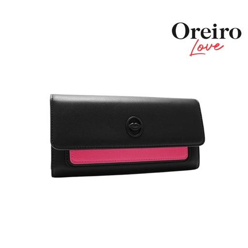 [T195] BILLETERA CON SOLAPA SIMIL CUERO OREIRO LOVE