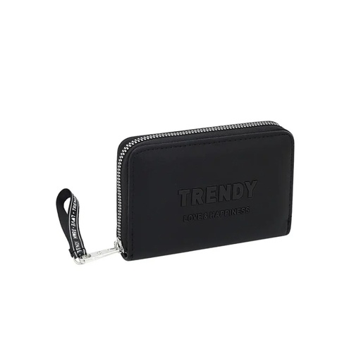 [TI207] BILLETERA APLIQUE FRONTAL SIMIL CUERO TRENDY