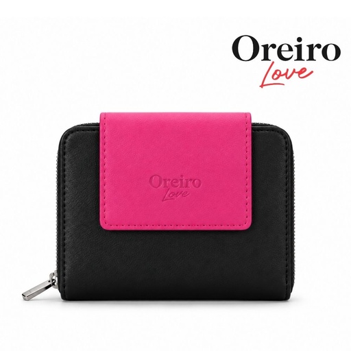 [TI208] BILLETERA 1 DIVISION SIMIL CUERO OREIRO LOVE