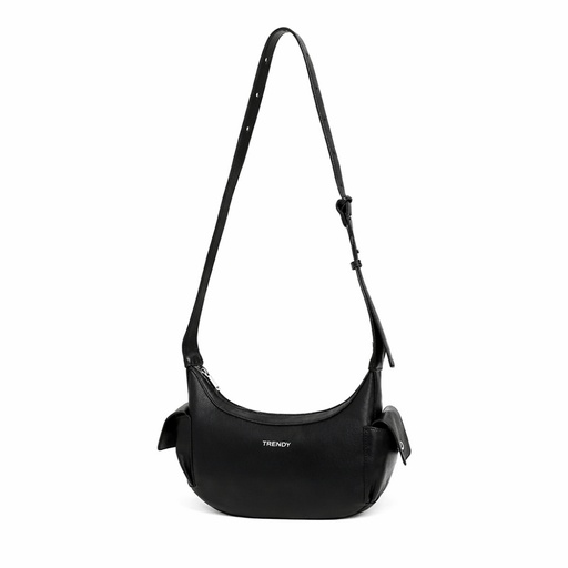 [T220] CARTERA DOBLE BOLSILLOS LATERALES SIMIL CUERO TRENDY