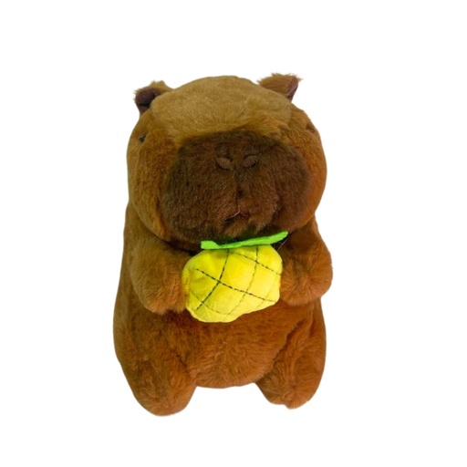 [TI266] PELUCHE CAPIBARA CON FRUTA 18CM