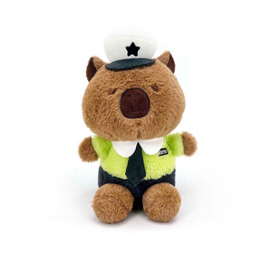 [TI267] PELUCHE CAPIBARA POLICIA 25CM