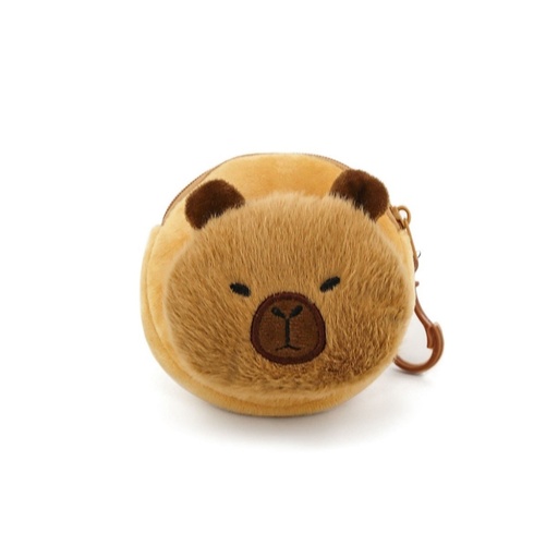 [TI299] MONEDERO CON APLIQUE PELUCHE CAPIBARA
