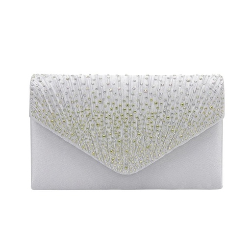 [TI317] CARTERA DE FIESTA TIPO SOBRE CON CADENA PLATEADA