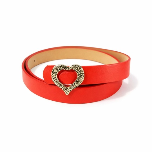 [TA25] CINTO HEBILLA METALICA CORAZON
