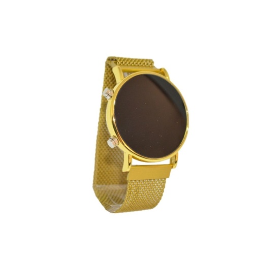 [TA119] RELOJ ESPEJADO CON MALLA METALICA
