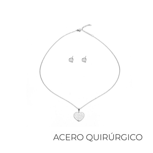 [TA127] SET COLLAR + AROS ACERO QUIRURGICO