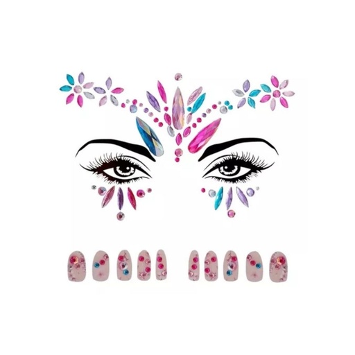 [TA140] STRASS DE COLORES PARA EL ROSTRO