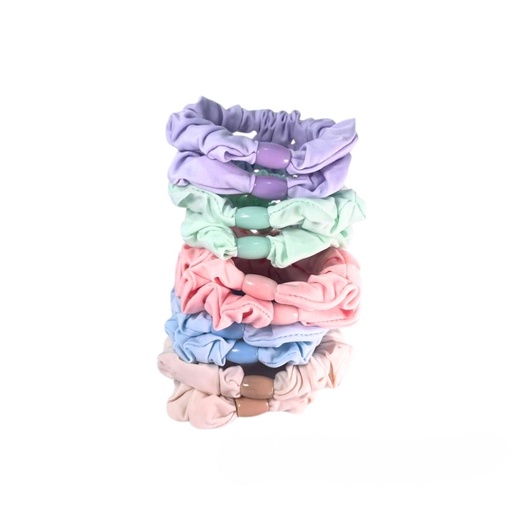 [TA155] COLERO SCUNZI LISO COLOR PASTEL X100 UNIDADES