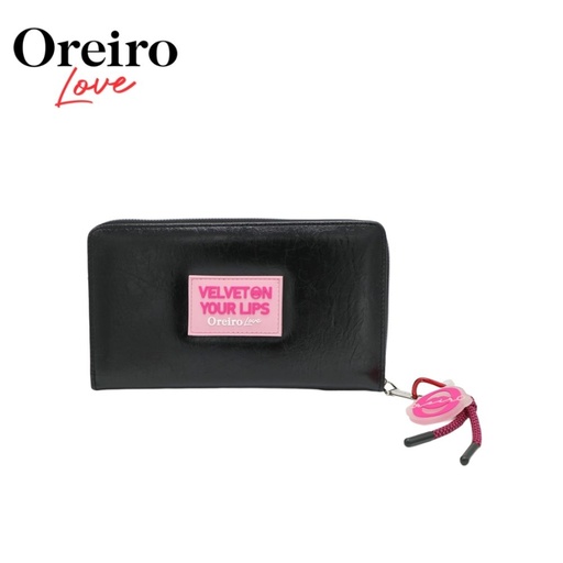 [TA171] MAXI BILLETERA APLIQUE FRONTAL SIMIL CUERO OREIRO LOVE