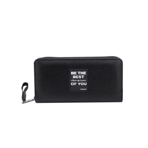 [TA172] BILLETERA FICHERO APLIQUE SIMIL CUERO TRENDY