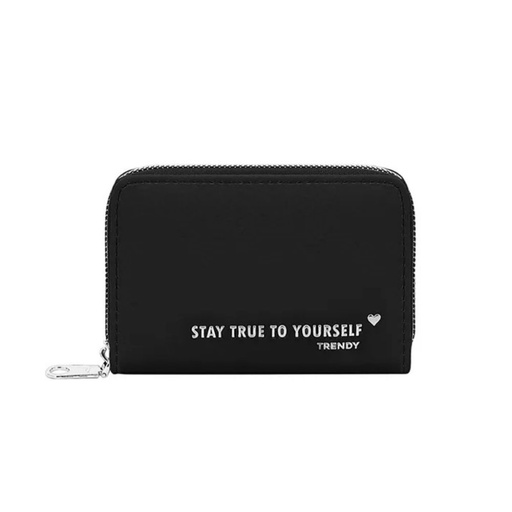 [TA175] BILLETERA CON APLIQUE FRONTAL SIMIL CUERO TRENDY