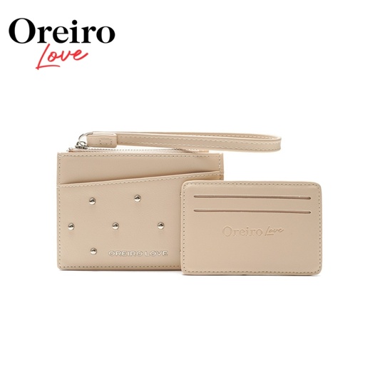 [TA191] BILLETERA TARJETERO CON TACHAS SIMIL CUERO OREIRO LOVE