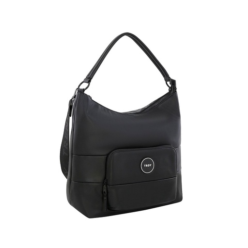 [TA199] CARTERA COLOR LISO APLIQUE SIMIL CUERO TRENDY