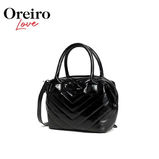 [TA203] CARTERA MATELASSE TOTAL BLACK RELIEVE OREIRO LOVE