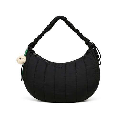 [TA204] CARTERA MATELASSE CON LLAVERO CHARM NYLON TRENDY