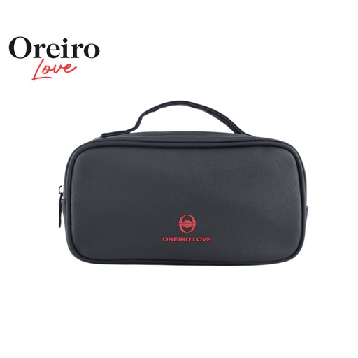 [TA212] PORTACOSMETICO DOBLE CIERRE SIMIL CUERO OREIRO LOVE