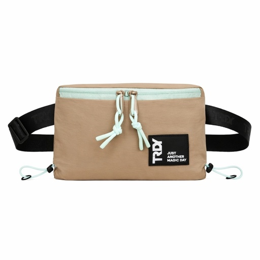 [TA218] RIÑONERA APLIQUE FRONTAL TELA TRENDY